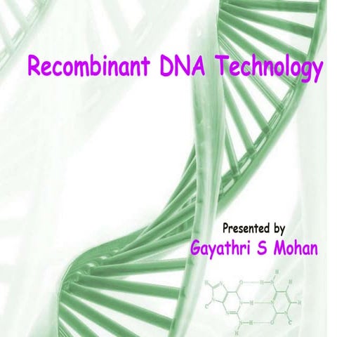 r-DNA Technology
