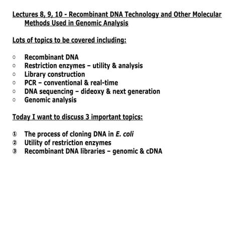 rDNA Technology and recombinant dna technology.ppt