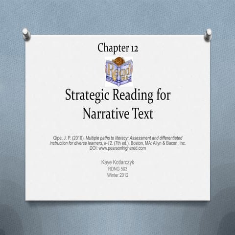 Retelling For Comprehension | PPT
