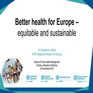 Better health for Europe - equitabl...