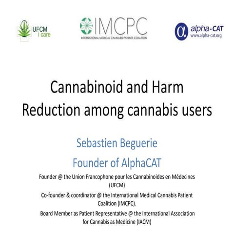 Cannabinoid and Harm Reduction among cannabis users 