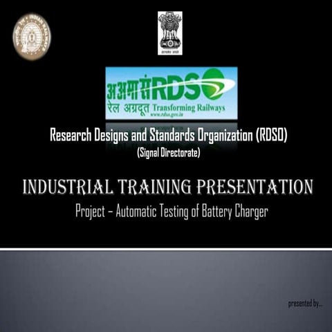 RDSO summer training_Automatic Railway Battery Charger