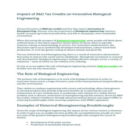 R&D Tax Credits on Innovative Biological.pdf