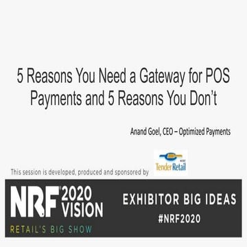 5 Reasons you need a gateway for POS payments and 5 reasons you dont_ACCEO