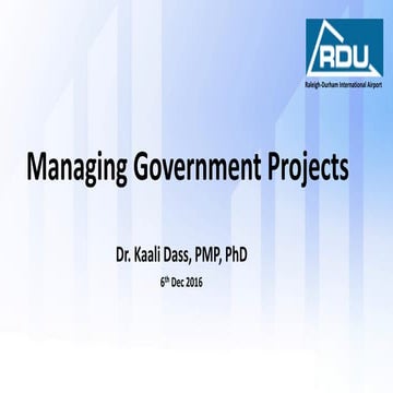 Managing Government Projects