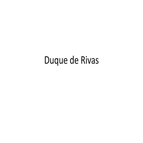 Biografía del Duque de Rivas PPT