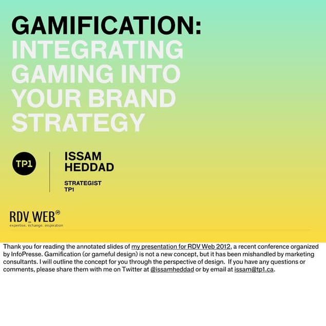 Gamification: Integrating gaming into your brand strategy 