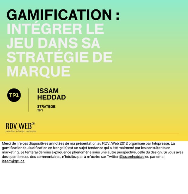 Gamification : intégrer le jeu dans...