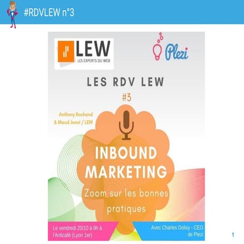 RDVLEW n° 3 Inbound Marketing avec Plezi