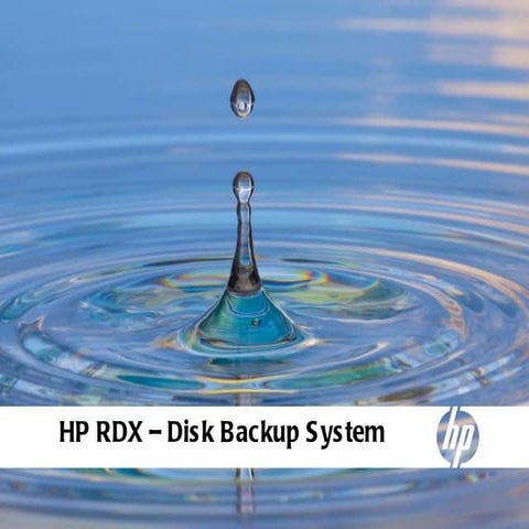 HP Storage Backup (RDX) presentation 