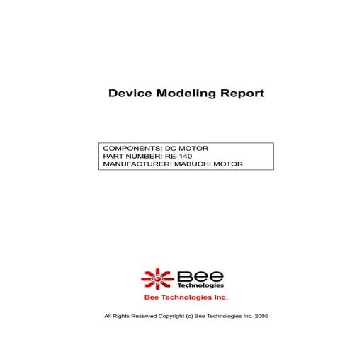 SPICE MODEL of RE-140 in SPICE PARK