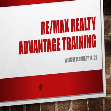 TRAINING OUTLINES FOR THE WEEK OF FEBRUARY 17