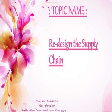 Re-design the Supply Chain.pptx