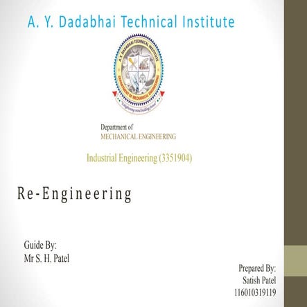 Re-engineering - i.e. 116010319119