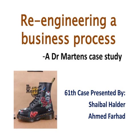 Re engineering a business process