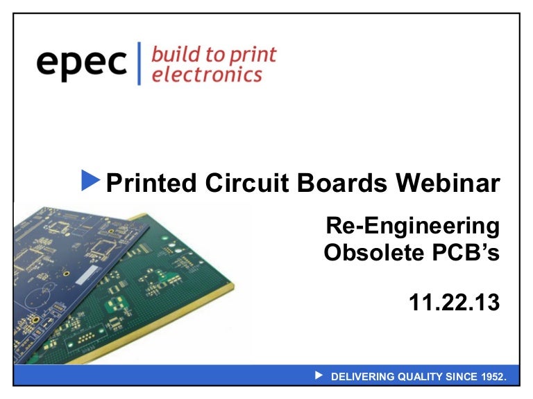 ReEngineering Obsolete Printed Circuit Boards Webinar