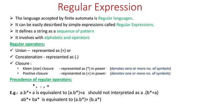 Automata theory -RE to  NFA-ε