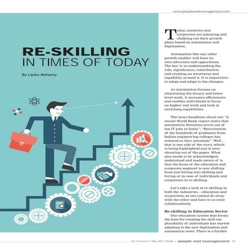 Re skilling in times of today article by lipika