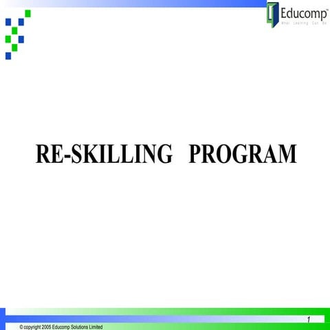 Re skilling presentation