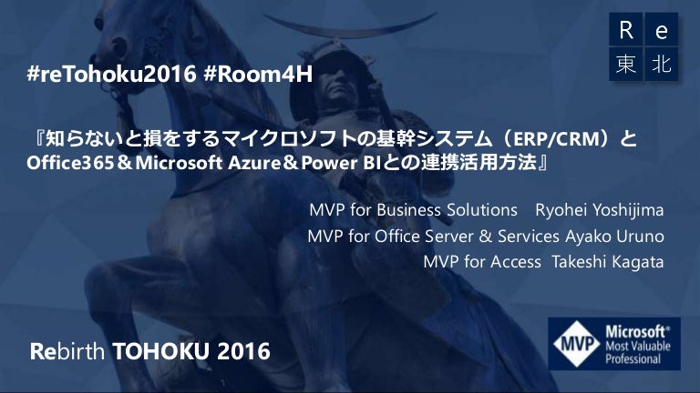 知らないと損をするマイクロソフトの基幹システムerp Crmとoffice365 Microsoft Azureとpower Biとの連携