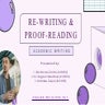Re-writing & Proof-reading