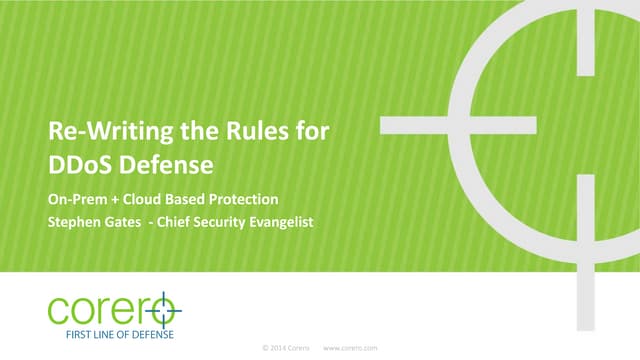 Rewriting the Rules for DDoS Protec...