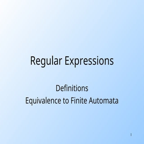 re1.ppt reggular expression definition  eq