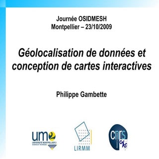 Géolocalisation de données et conce...