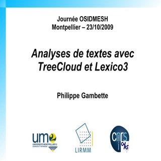 Analyse de textes avec TreeCloud et...