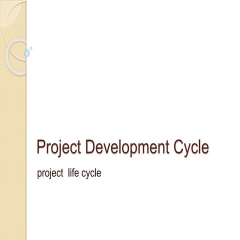 Project development cycle