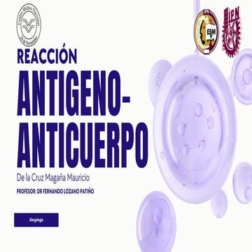 Inmunocomplejo: complejo antigeno-anticuerpo | DOCX