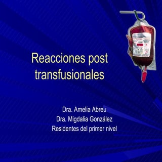 HCM - Nosografia - Reacciones Post ...