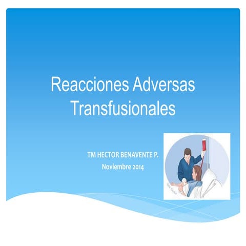Reacciones adversas transfusionales