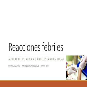 Reacciones febriles 