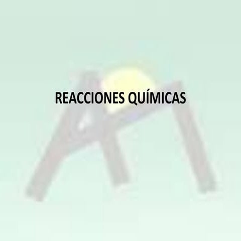 Reacciones químicas