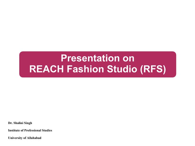 Reach  fashion  studio