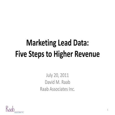 Raab Reachforce AMA Data Quality