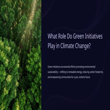 The Critical Role of Green Initiatives in Combating Climate Change and ...