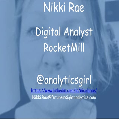 Reaching Beyond The Data -    Nikki Rae, Rocketmill