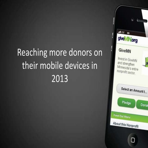 Reaching more donors on mobile devices in 2013