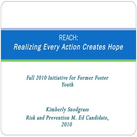 Theory of Change for REACH | PPTX