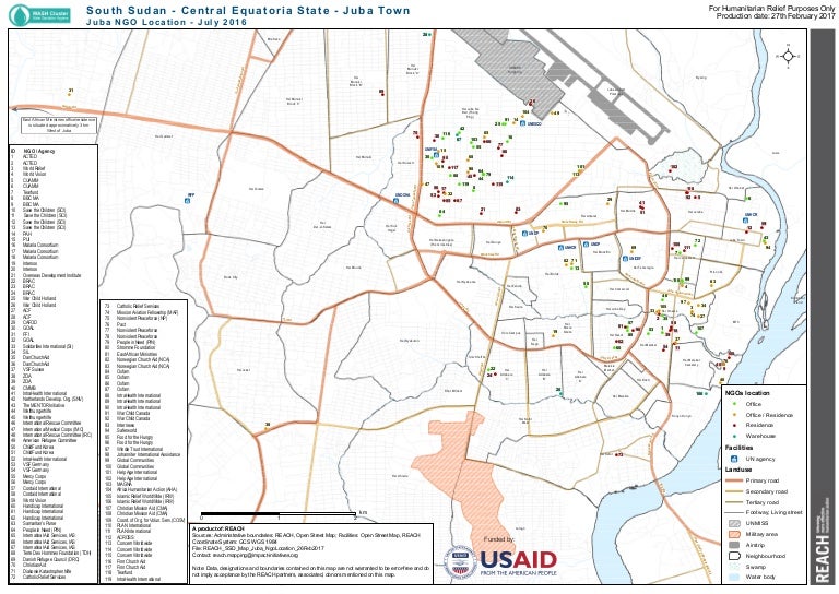 Juba ngo location Aug 2016