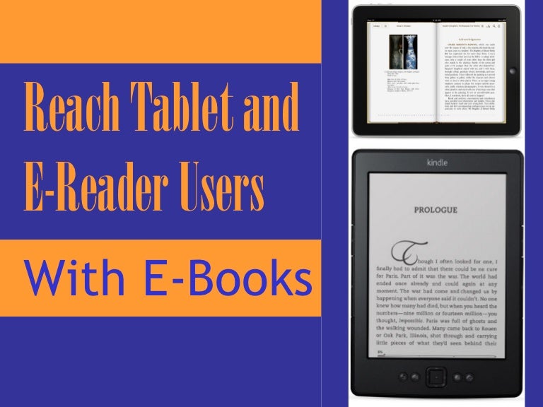 Reach Tablet and eReader Users with Ebooks