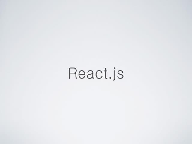 React.js 세미나