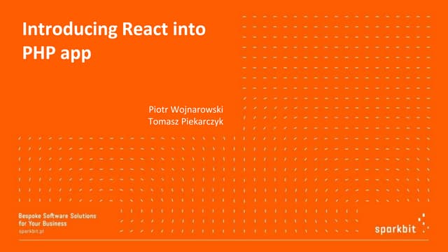 From PHP to React - case study