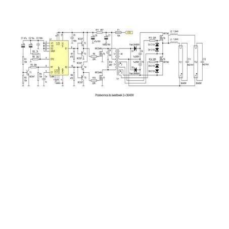 Reactancia electronica de 2 x40w en 12 volts