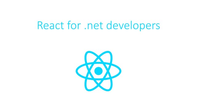 React for .net developers