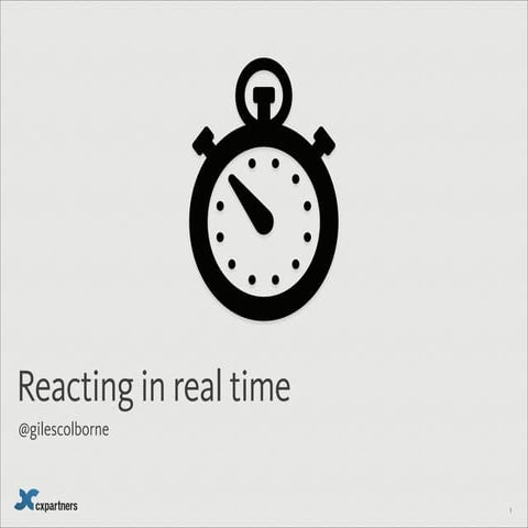 Reacting in real time