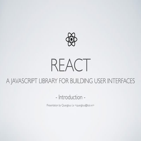React Introduction | PPT
