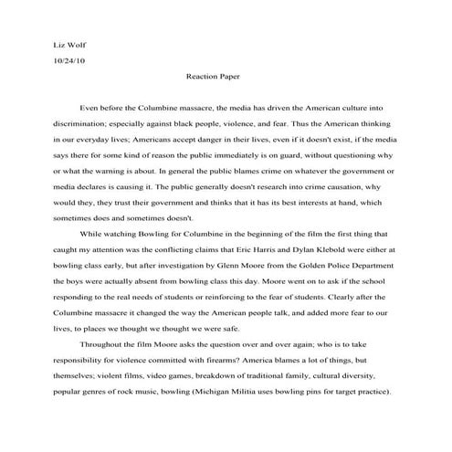 Reaction paper social problems